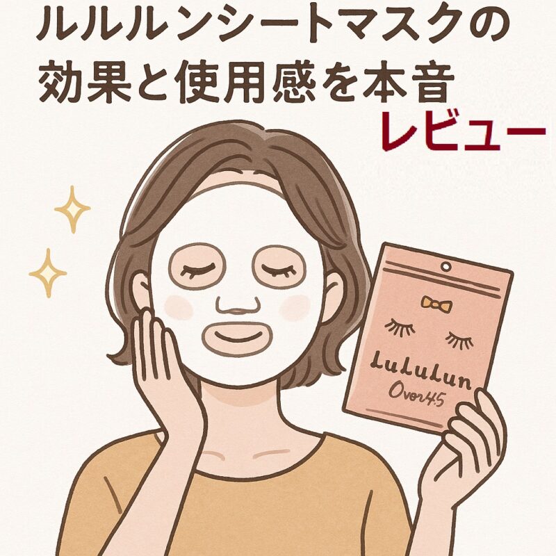 Over45口コミ 評判｜ルルルンシートマスクの効果と使用感を本音レビュー