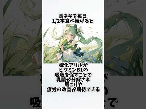 長ネギを毎日食べたらどうなるの？①【30秒でわかる効果まとめ】#長ネギ #ダイエット #筋トレ #美容 #健康 #雑学 #ナレーター #小林将大