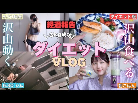 【🍽️ダイエットVLOG🏋️】6AM | ダイエット中のストイックな１日密着❤️食事や運動✍🏻📋⸝‍⋆【痩せる方法】